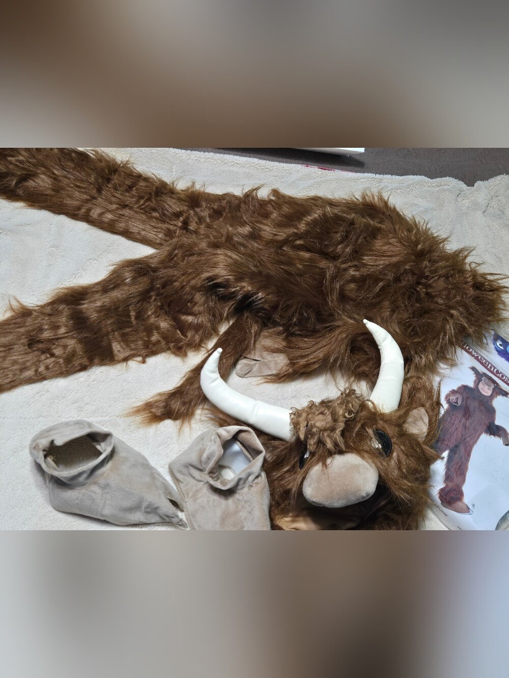 Highland cow costume set, kids Medium - Picture 15 of 15